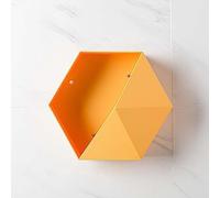 Mensole Galleggianti Creative Montaggio A Parete Combinazione Mensole Sospese per Fioriere Scatola di Immagazzinaggio Multifunzionale Decorazione Murale per La Casa (Color : Orange)