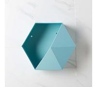 Mensole Galleggianti Creative Montaggio A Parete Combinazione Mensole Sospese per Fioriere Scatola di Immagazzinaggio Multifunzionale Decorazione Murale per La Casa (Color : Blue)