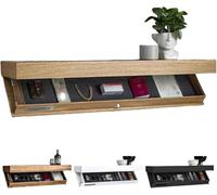 Mensole galleggianti da parete con scomparto nascosto, cassaforte per arredamento moderno, perfette per soggiorno, camera da letto, ufficio, elegante soluzione di archiviazione segreta