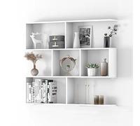 Mensole galleggianti da parete in legno, rustiche, a 3 ripiani, per soggiorno, camera da letto, bagno, cucina, ufficio, librerie decorative da parete