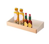 Mensole galleggianti da parete, mensole galleggianti in legno, mensola rustica in legno per cucina, soggiorno e bagno, portaoggetti decorativo per libri, bottiglie di vino e condimenti