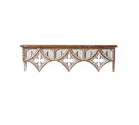 Mensole galleggianti, organizer da parete in legno rustico vintage, per decorazioni per la casa e la cucina, design invecchiato, libreria a parete, soluzione versatile per riporre la casa