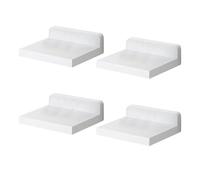 Mensole galleggianti per parete, mini espositore da 12,7 cm, per decorazione da parete e stoccaggio in legno, 4 pezzi, set da parete per Bedroo