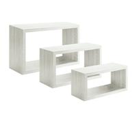 Mensole in legno tre misure rovere grigio Rovere sbiancato