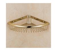 Mensole in ottone for bagno, porta shampoo, cestino angolare for vasca, accessori for il bagno, accessori for il bagno(Silver)