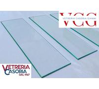 Mensole in vetro 2 pz 30 cm x 15 cm spessore 6mm