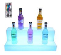 Mensole LED da bar con luci che cambiano colore per l'esposizione di bottiglie di liquore e scaffali illuminati delle bevande