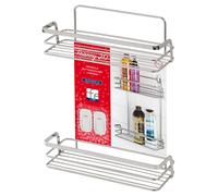 Mensole per doccia 2 ripiani in acciaio cromato Francy 2.0