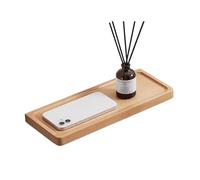 Mensole per Doccia Mensola galleggiante in legno con concavo, mensola in legno di faggio senza foratura for riporre oggetti a parete, mensola espositiva in legno montata a parete for cucina, bagno, so