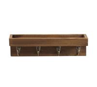 Mensole per la parete della stanza Storage Organizer con ganci | Mensola da parete per appendere chiavi, per soggiorno, cucina, bagno, casa colonica, corridoio, ufficio, appartamento
