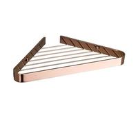 Mensole portaoggetti per il bagno, Mensola angolare for doccia, mensola for doccia in metallo triangolare, organizer for doccia a parete for doccia interna e bagno, 6 colori per bagno, cucina(Rose gol