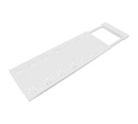 Mensole Regolabili per Armadio, Scaffale Portaoggetti Estensibile Bianco | Plastica, Installazione Facile, Misura 32-48cm X 10cm, per Armadi e Mobili