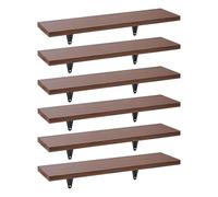 Maclean MC-331 Set di 6 Mensole da Muro, Carico 8 kg ogni Ripiano, Design minimalista, Soggiorno, Uffico, Cucina, Mensola Sospesa per libri, immagini, Liberamente Combinato