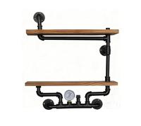 Mensole Rustiche Industriali In Tubi Metallici Scaffalature Montate A Parete In Stile Industriale Scaffalatura Industriales In Tubi Metallicis Mensoles Industriali Sospese Libreria Vintage A Muro (A)