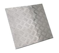 Mensole sospese in acrilico trasparente, Piastra striata in rilievo quadrata in lega di alluminio 400x400x(1,5-2,5) mm(400X400X2.5Mm)