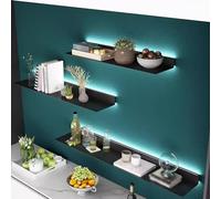 Mensole sospese, montate a parete, mensole emettenti luce, mensola sospesa, diverse combinazioni garantiscono diversi effetti visivi (colore: S