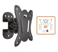 MENSOLE STAFFE A MURO PER TV ORIENTABILI SCHERMO DA 13"A 28" SUPPORTO CM.6,5x11