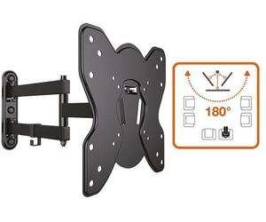 MENSOLE STAFFE PER TV CON BRACCIO PER SCHERMO DA 28" a 42" DIMENSIONI CM. 5x22