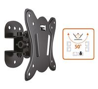 Metronic Supporto a muro TV 451054 - Orientabile per schermi 13-28" Nero
