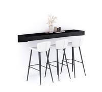 Mensolone Da Bar Evolution 180x40, Nero Frassino