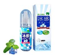 Menta Cool Spray, spray rinfrescante estivo, Summer Cooling Mist, spray ad acqua per viso e corpo, spray freddo per ghiaccio, allevia scottature, spray per il corpo, spray per il corpo fresco, centro