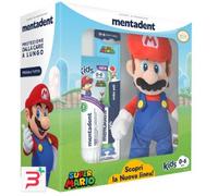MENTADENT BUNDLE NINTENDO KIDS 1 PUPAZZO MARIO + 1 SPAZZOLINO + 1 DENTIFRICIO KIDS