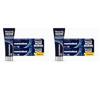 Mentadent Dentifricio White Now Anti-macchia, Dentifricio Sbiancante con White-Correct e White-Infinity Technology, 2x75ml (Confezione da 2)