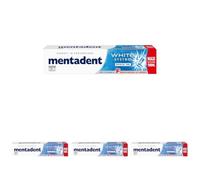 Mentadent Dentifricio White System Crystal Gel, Menta Fredda, Sbiancante, 100ml, 1 pezzo (Confezione da 4)