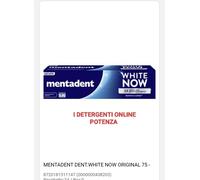 MENTADENT DENTRIFRICIO WHITE NOW 3X SBIANCANTE PER DENTI 3 VOLTE PIU BIANCHI
