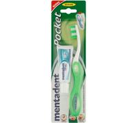 Mentadent MENTADENT kit da viaggio pocket spazzolino manuale setole medie + dentifricio