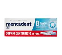 Mentadent P White Dentifricio con Antibatterico, 2 x 75ml