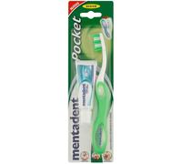 Mentadent Pocket Kit Viaggio Spazzolino Medio + Dentifricio P Microgranuli 16 ml