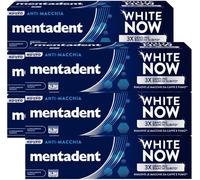 Mentadent White Now Dentifricio Sbiancante Antimacchia 6 Flaconi 75 ml