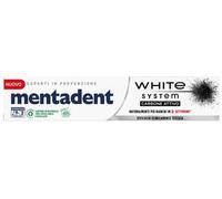 6 pz Mentadent White System Dentifricio Carbone Attivo Denti più Bianchi 75ml