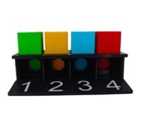 Mental Color Match Cube Stage Trucchi Magici Illusioni Edificanti Mentalismo Puntelli Magici Primo piano Magia Mago Psicologia Divertente (Pro) (mini)