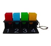 Mental Color Match Cube Stage Trucchi Magici Illusioni Edificanti Mentalismo Puntelli Magici Primo piano Magia Mago Psicologia Divertente (Pro) (pro)