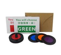 Mental Color Prediction Gimmick, Prediction Color Trick - Trucco espediente interattivo per la previsione dei colori riutilizzabili, accattivanti puntelli per principianti per festival e riunioni
