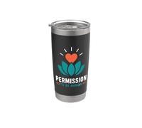 Mental Emotional Wellness Permission To Be Human Bicchiere termico in acciaio inox doppia parete