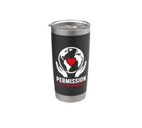 Mental Emotional Wellness Permission To Be Human Bicchiere termico in acciaio inox doppia parete