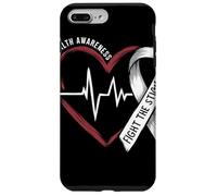 Mental Health Awareness Fight The Stigma Cuore Nastro Salute Custodia per iPhone 7 Plus/8 Plus