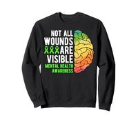 Mental Health Awareness - Not all Wounds Are Visible Felpa