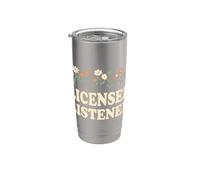 Mental Health School Counselor Therapy Licensed Listener Bicchiere termico in acciaio inox doppia parete