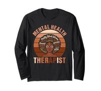 Mental Health Therapist Afro Self Care Vibes Maglia a Manica
