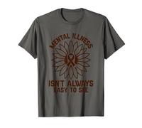 Mental Illness Isn't Always Easy To See Salute Mentale Maglietta