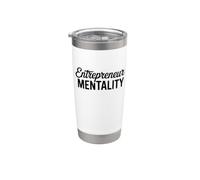 Mentalità imprenditoriale Hustle Mindset Focus Bicchiere termico in acciaio inox doppia parete