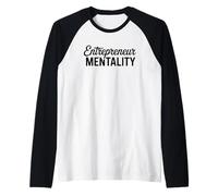 Mentalità imprenditoriale Hustle Mindset Focus Maglia con Maniche Raglan