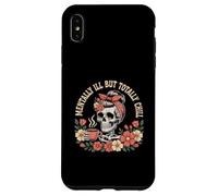 Mentally Ill But Totally Chill Halloween Costume Scheletro Custodia per iPhone XS Max
