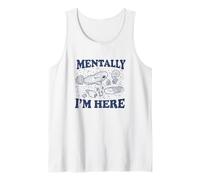 Mentally I'm Here Evoluzione Fossili Archeologia Divertente Canotta