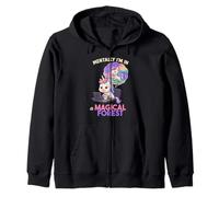 Mentally I'm in a Magical Forest Unicorn Funny Introvert Felpa con Cappuccio