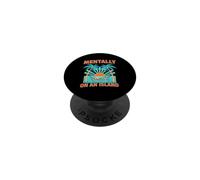 Mentally on an island Tropical Island Paradise PopSockets PopGrip Adesivo